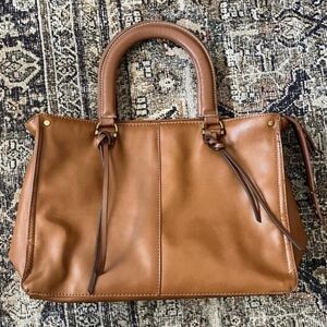 Universal Thread brown faux leather satchel